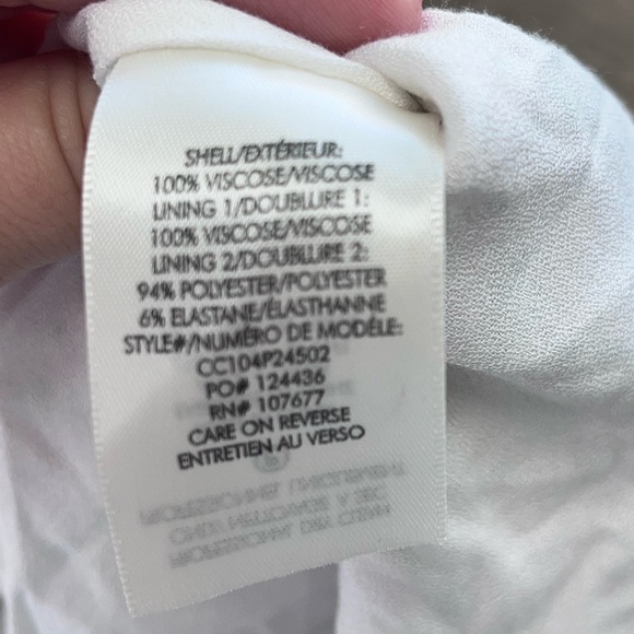 ALICE + OLIVIA Keela Smocked-Waist Button-Front Dress size 10 - Picture 9 of 10